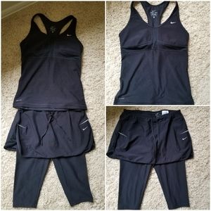 Nike running skort and tank top